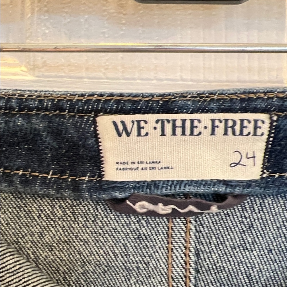 We The Free People Dark Blue Flare Jeans - Picture 5 of 8